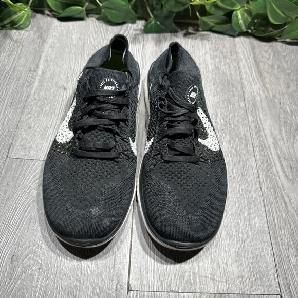 Nike Free RN Flyknit 2018 942839-001 Womens Sz  8.5 Black Athletic Running Shoes - Picture 2 of 9